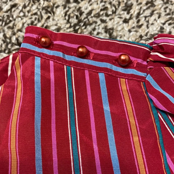 Vintage Jonathan Martin Vertical Stripes 2-Piece Skirt Set - Picture 8 of 10